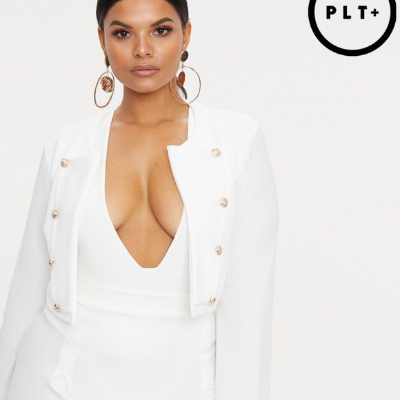 PrettyLittleThing Jackets & Blazers - Pretty Little Thing Crop Blazer